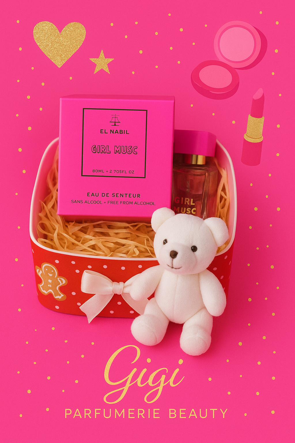 EL NABIL- Girl musc Eau de senteur sans allcool- 80 ml