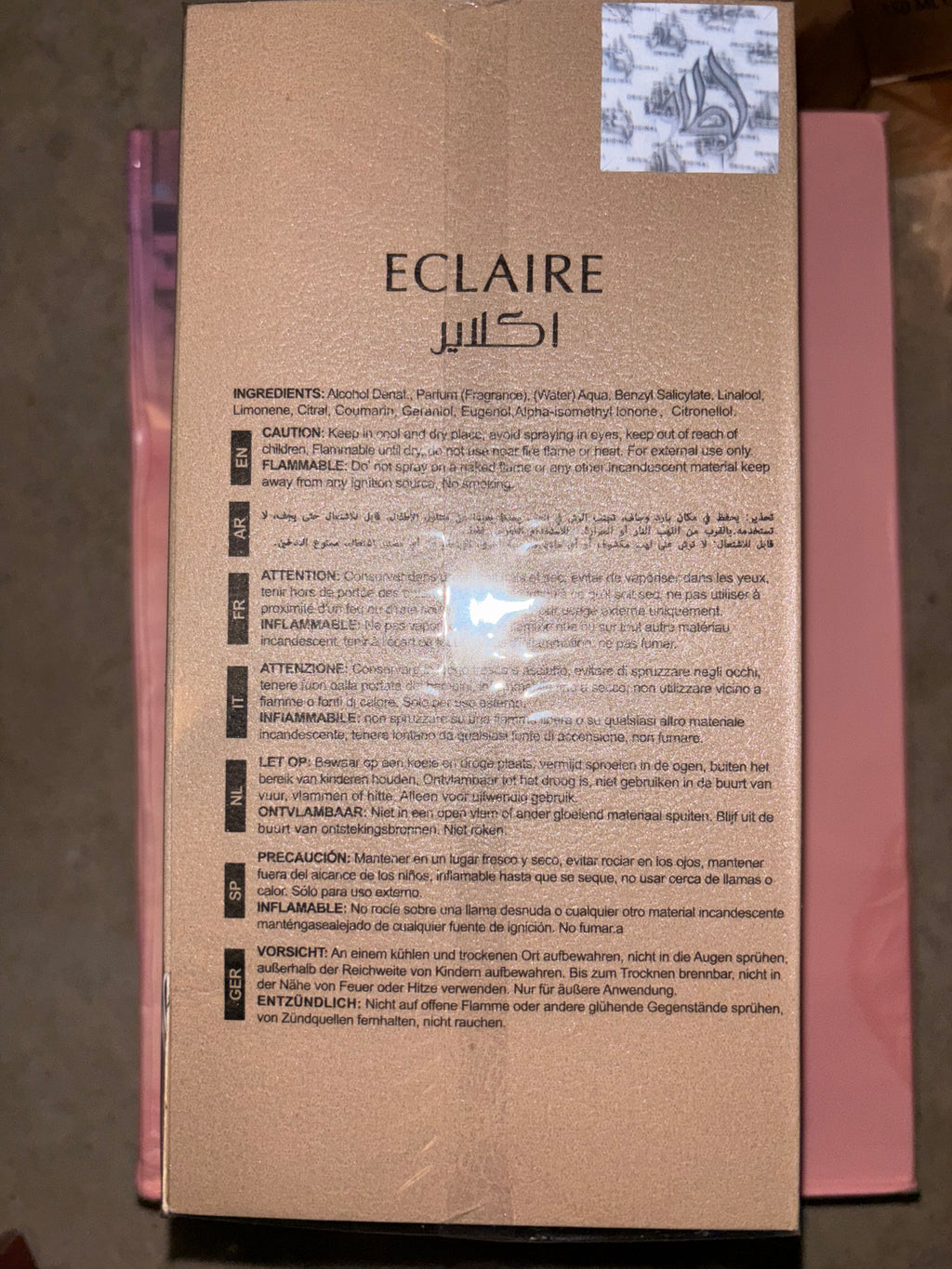 Éclaire- Eau de Parfum 100 ml- Lattafa Collection
