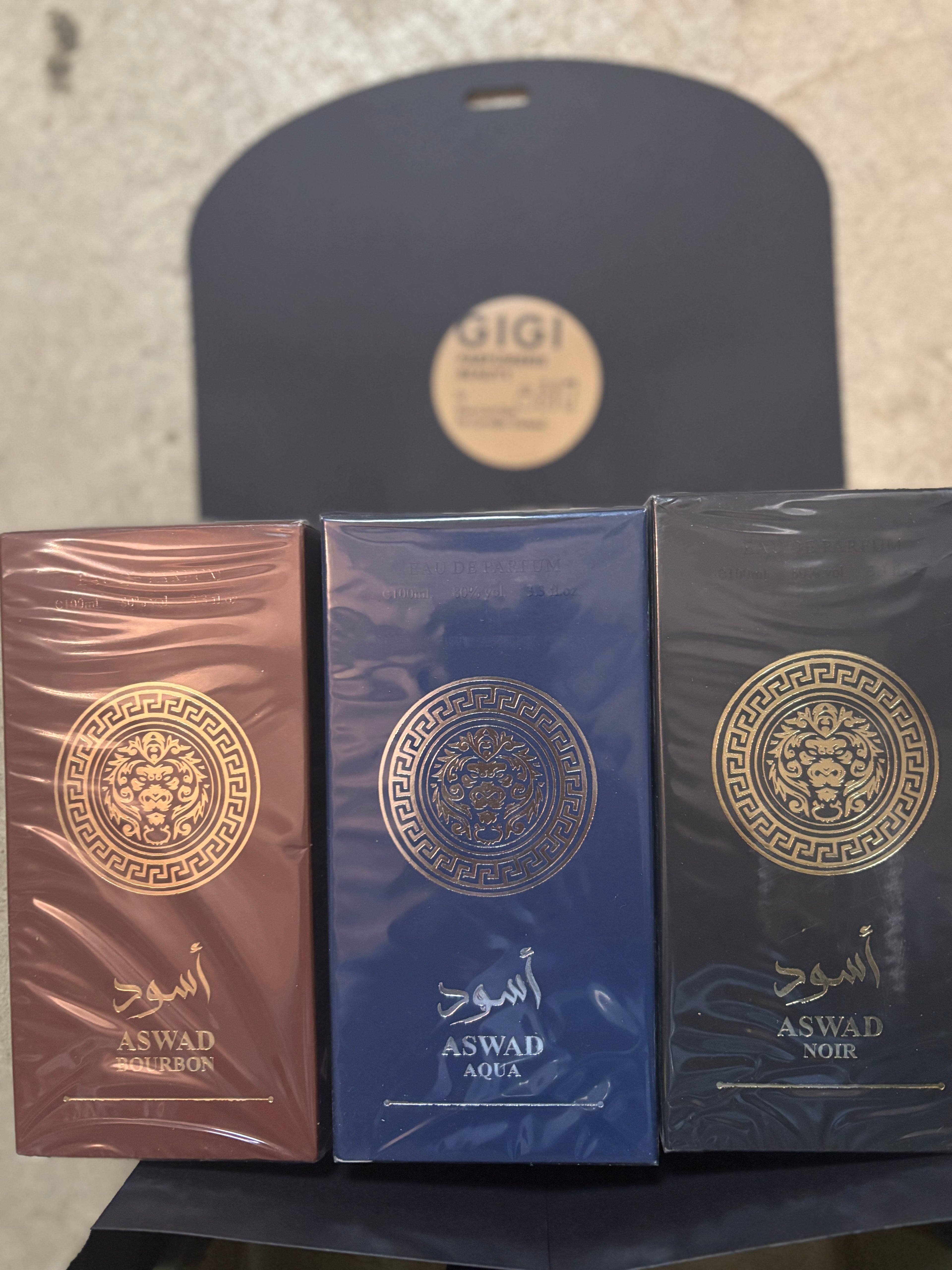✨ Collection ASWAD – L’élégance en trois signatures olfactives ✨