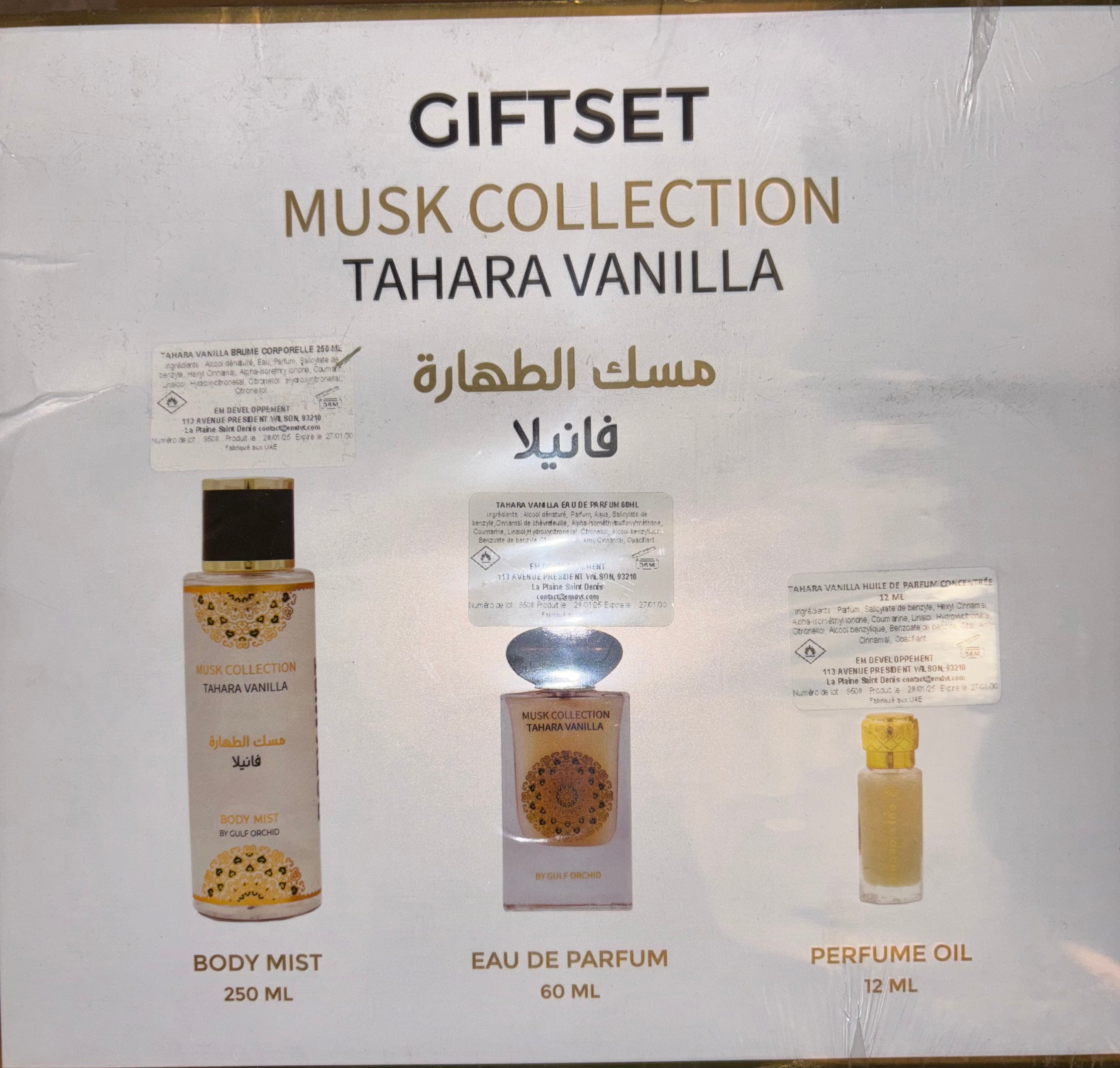 Coffret Musk Collection- Tahara Vanille- Gulf