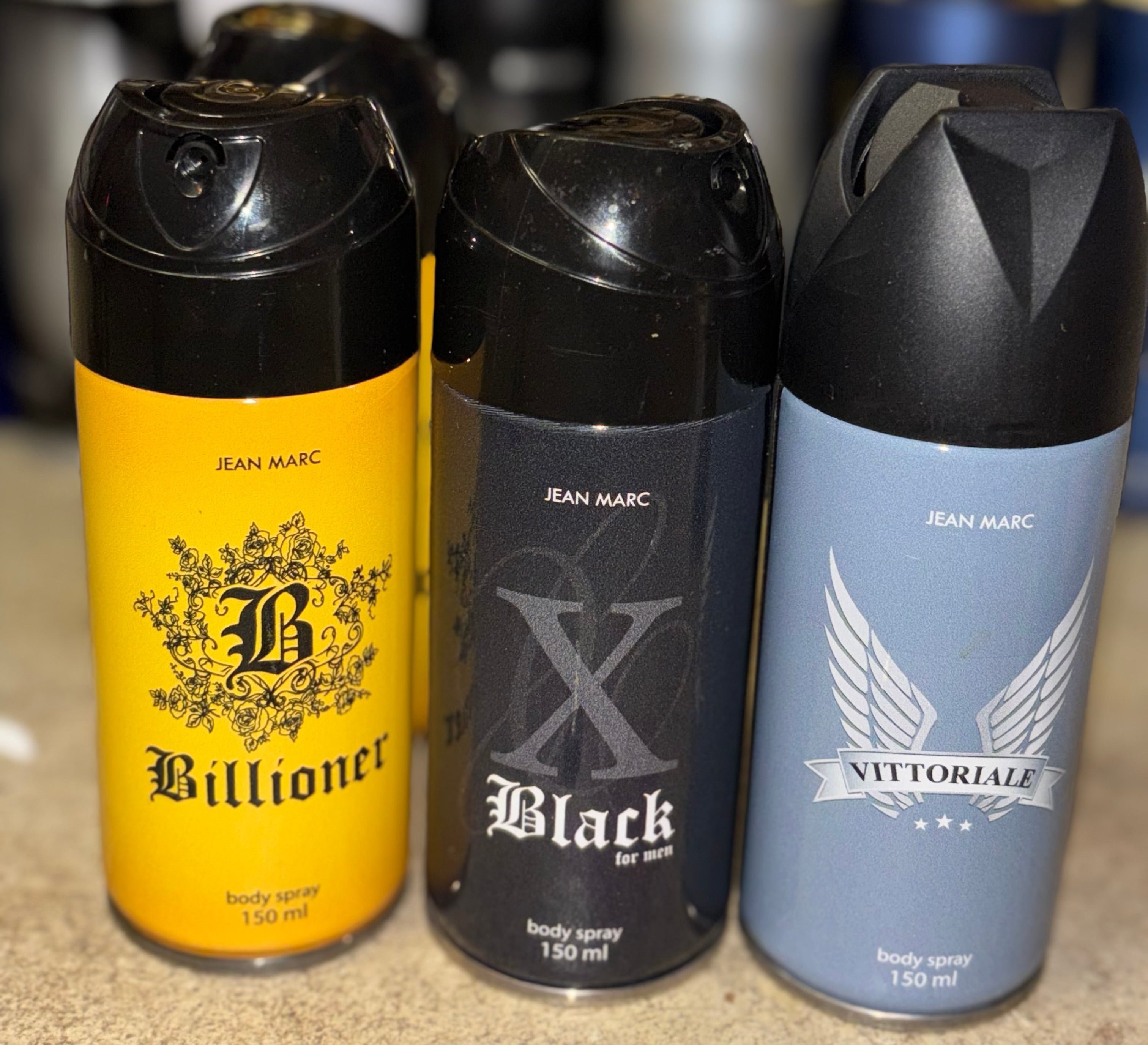 Lot de 3 sprays déodorants- Jean Marc