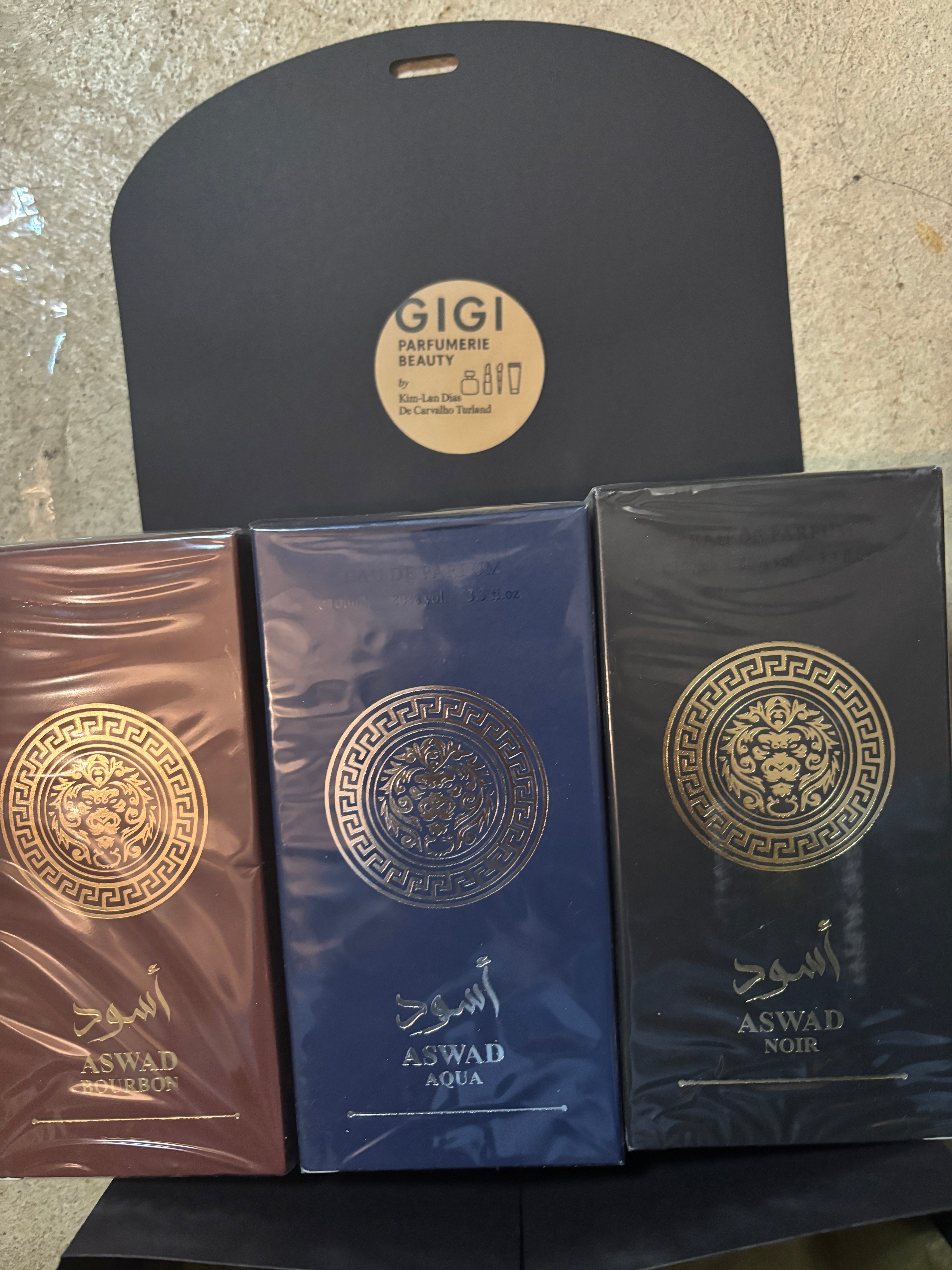 ✨ Collection ASWAD – L’élégance en trois signatures olfactives ✨