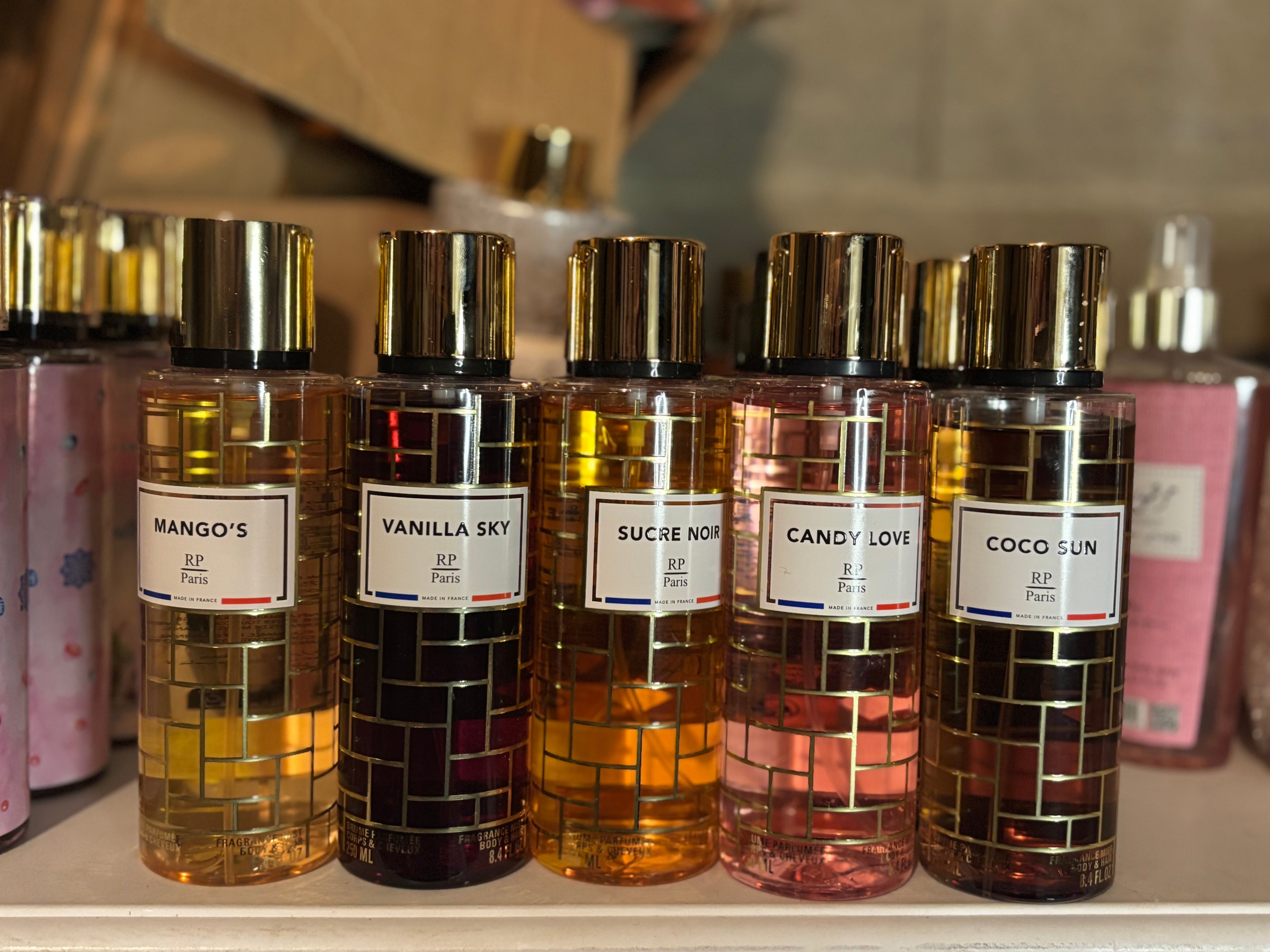 Collection RP Paris- 250 ml- brumes corps et cheveux parfumées