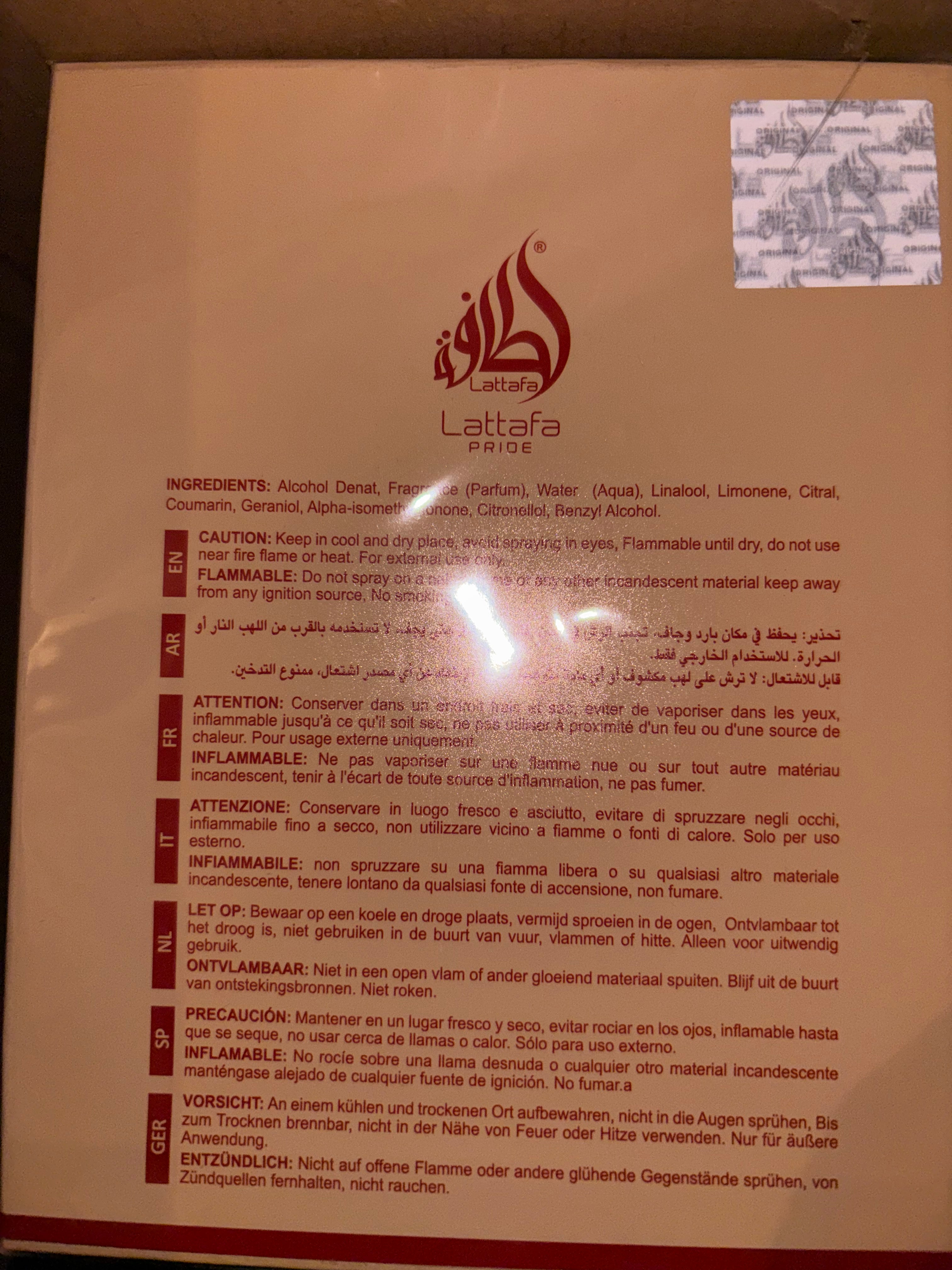 Play- Eau de parfum- 75ml- Lattafa