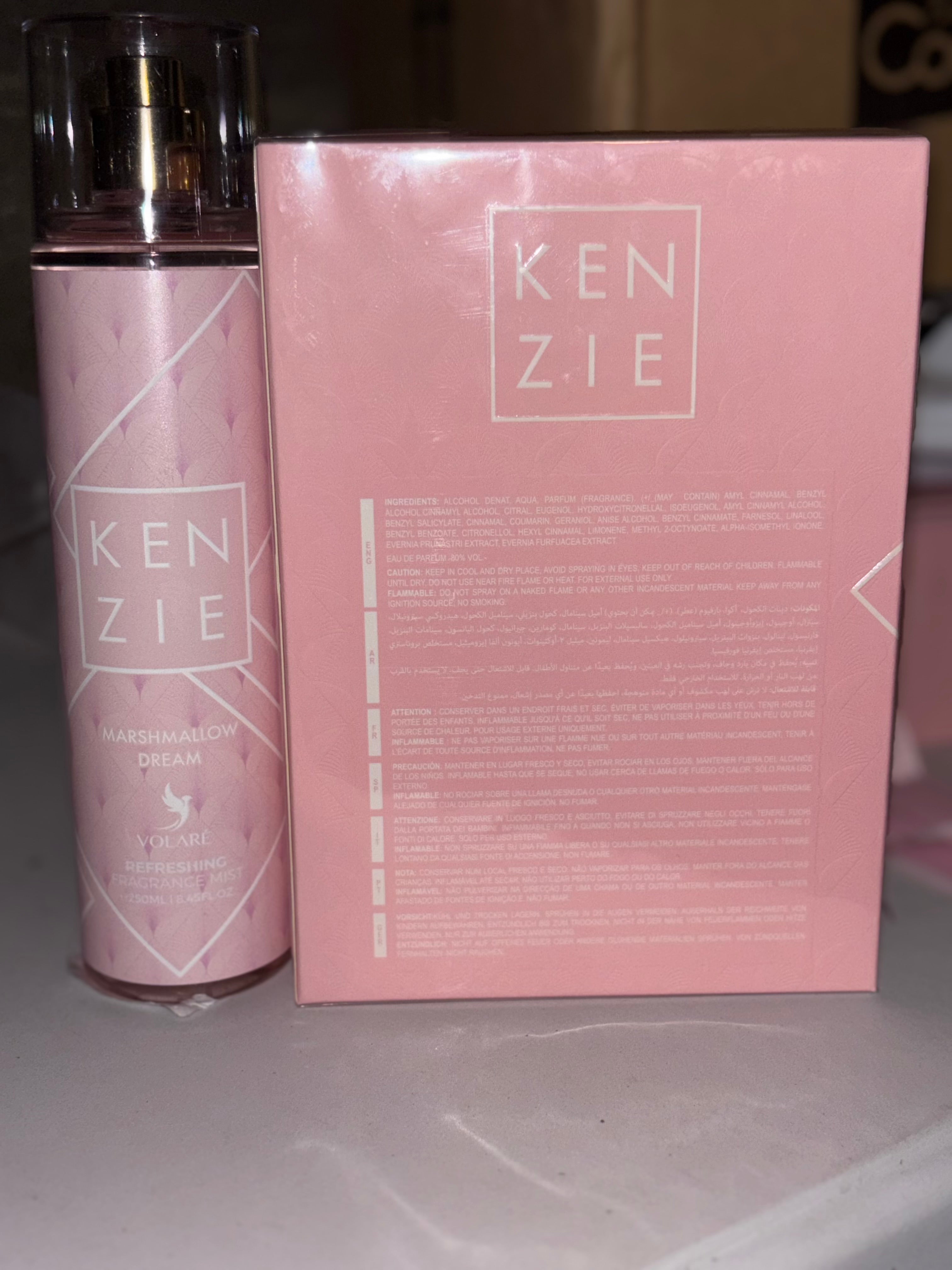 ✨ Coffret Kenzie Marshmallow Dream (Parfum 100 ml + Brume 250 ml) — 38 €